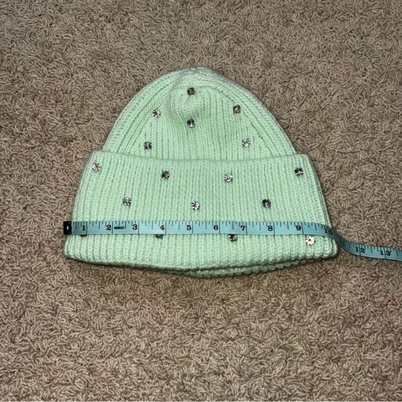 Goldbergh Valerie Hope Dream Beanie Mint Green Bling Worn Twice Ski Hat Apres main image 4